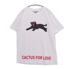 EL MONSTAR | Cat Print T-Shirt "White / #102