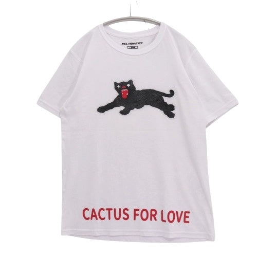 EL MONSTAR | Cat Print T-Shirt "White / #102