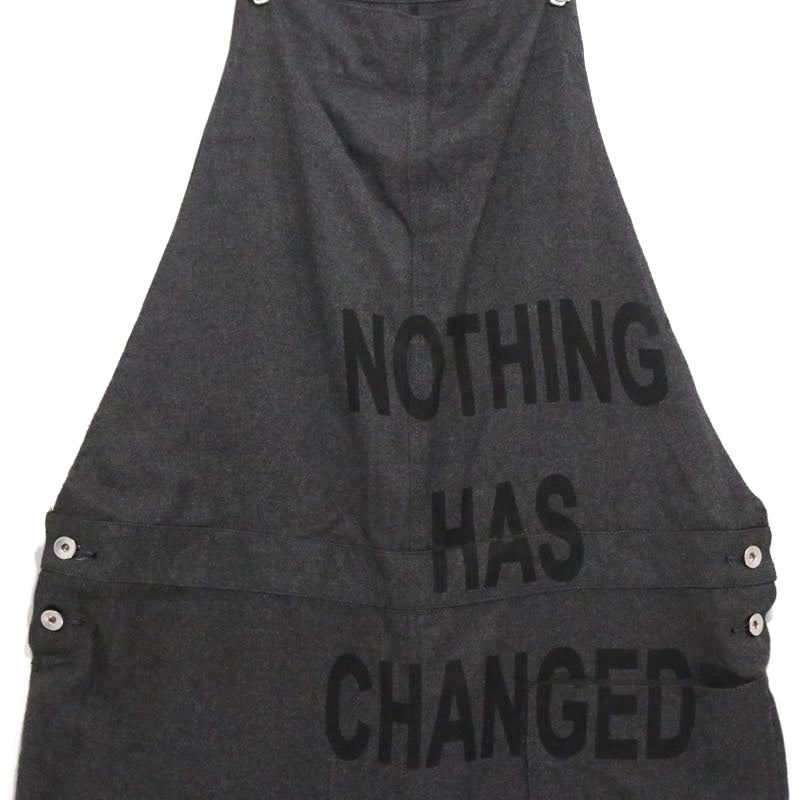 NOZOMI ISHIGURO | Overall Shorts "Black / Felt" (15tMA06009)
