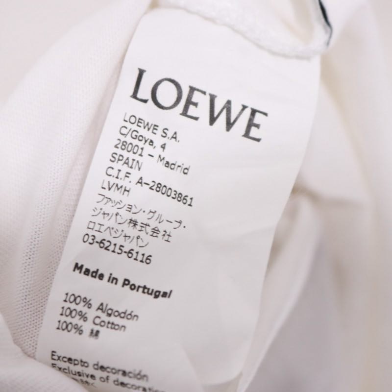 LOEWE 19AW | William De Morgan Frog Print T-Shirt "White/Burgundy"