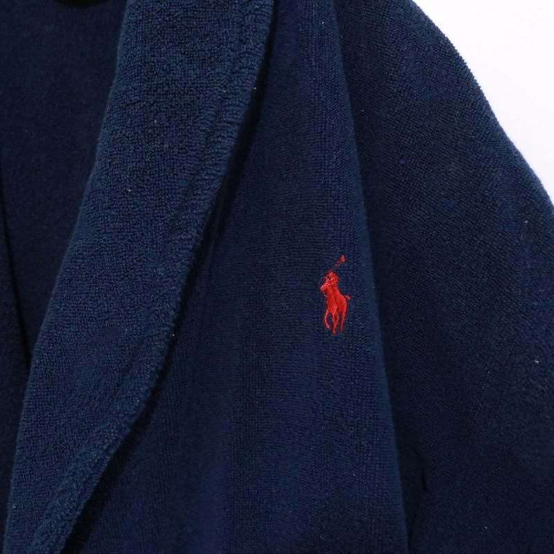 RALPH LAUREN | Cotton Bathrobe Gown "Navy"
