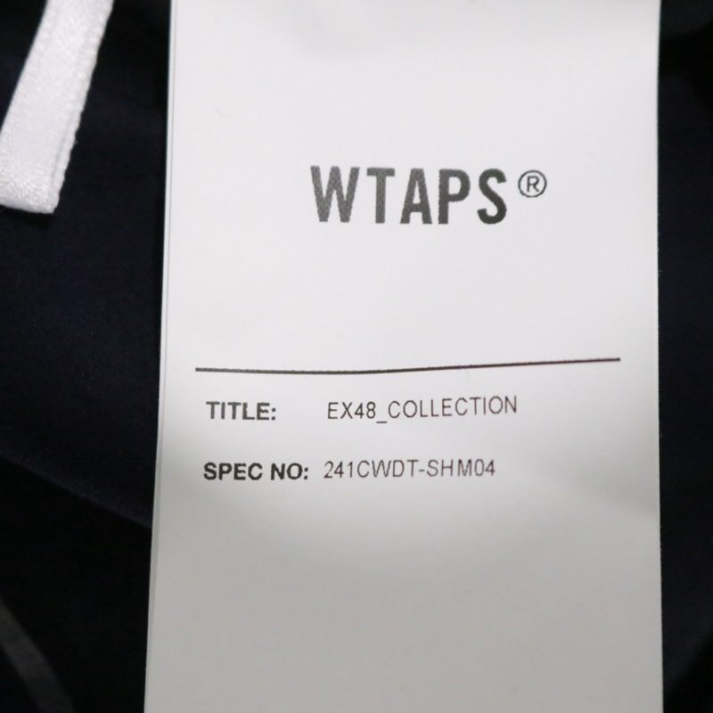 WTAPS 24SS | TXT 01 / LS / COTTON. BROADCLOTH. TEXTILE "Navy/Check"
