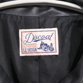 Discoat 23AW | Vintage PU Leather Jacket "Black" (DPZ2032107A0003)