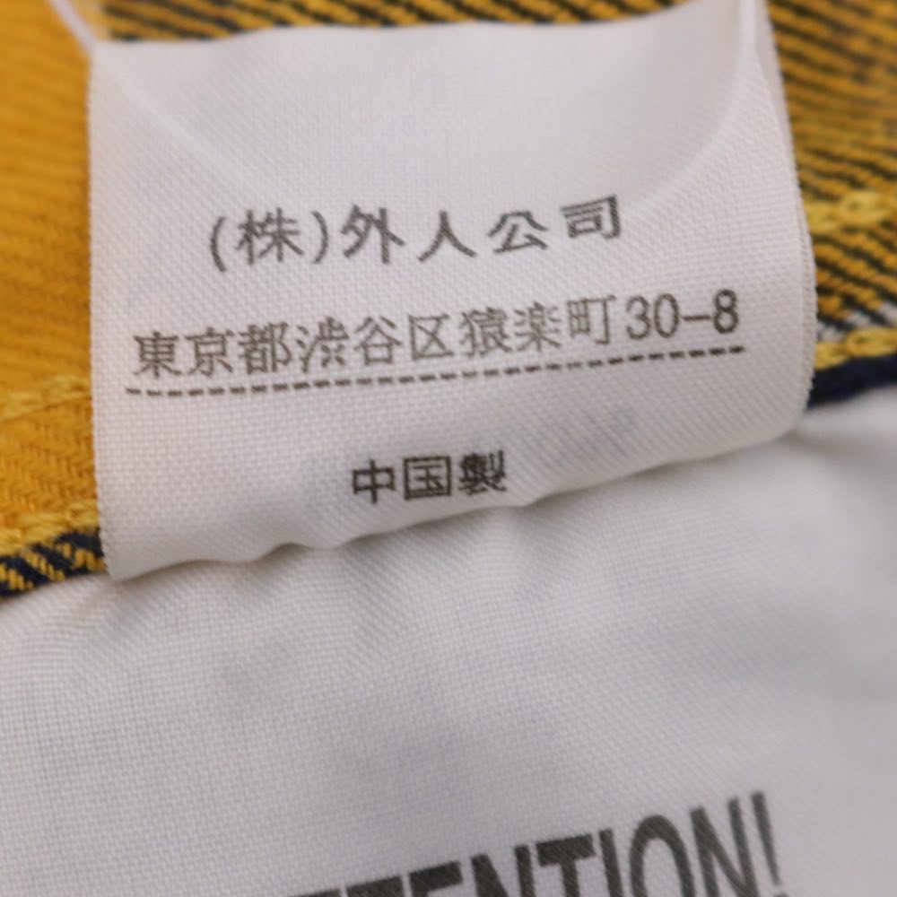 GAIJIN MADE | Heavy Flannel Check Shirt "Yellow / Navy"
