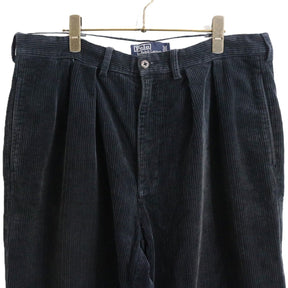 90s vintage Polo Ralph Lauren ポロラルフローレン Tuck Corduroy Pants ”POLO CORDS” 太畝