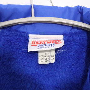 HARTWELL 1980s-90s | Fleece Lined Coach Jacket "Blue" (LOT 1631) [Made in USA]