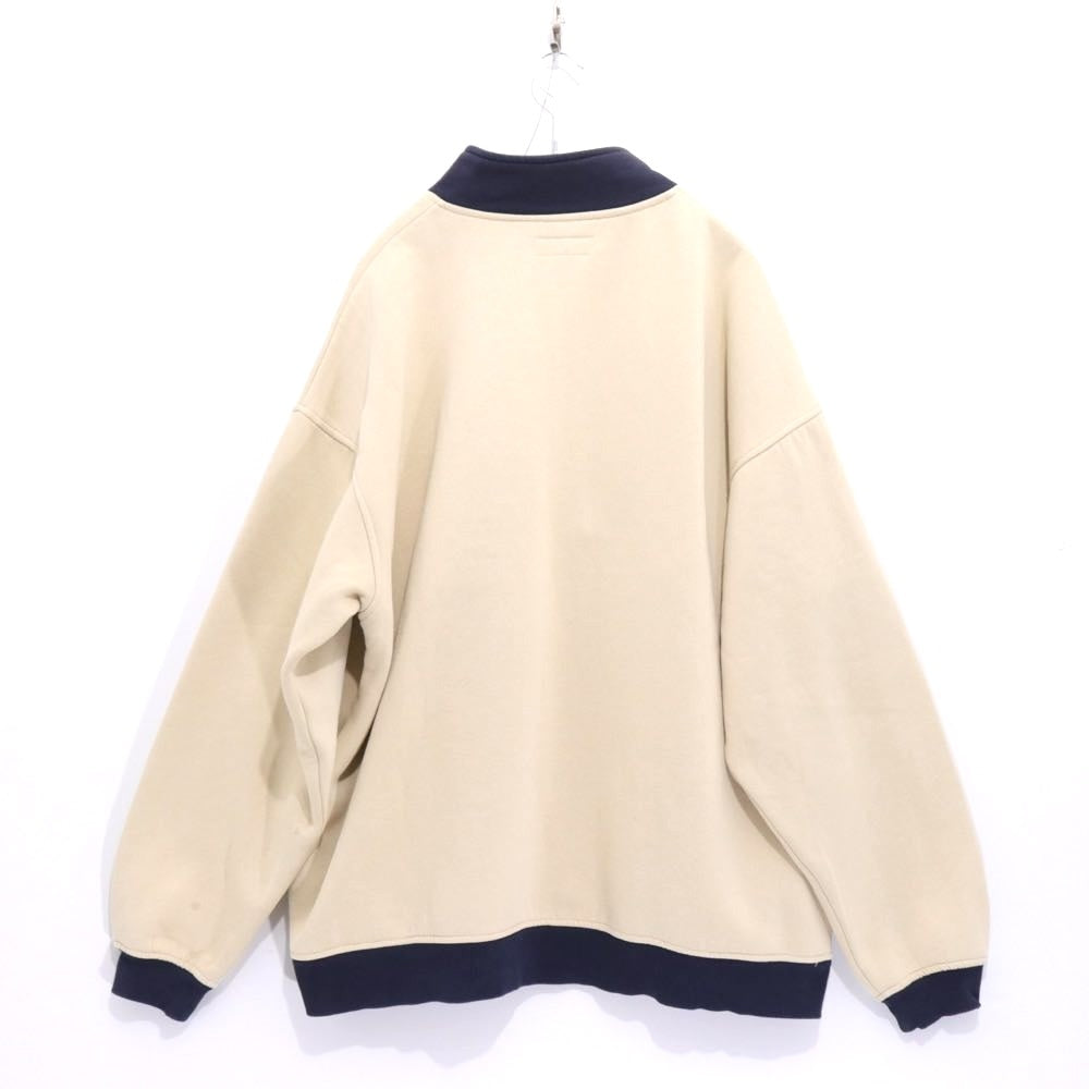 Evisen Skateboards | Logo Half-Zip Sweatshirt "Beige"