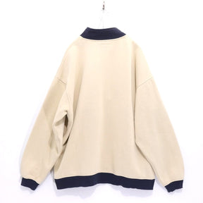 Evisen Skateboards | Logo Half-Zip Sweatshirt "Beige"