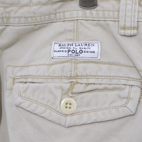 00s POLO RALPH LAUREN | Cargo Short Pants "Beige/Cotton Twill"