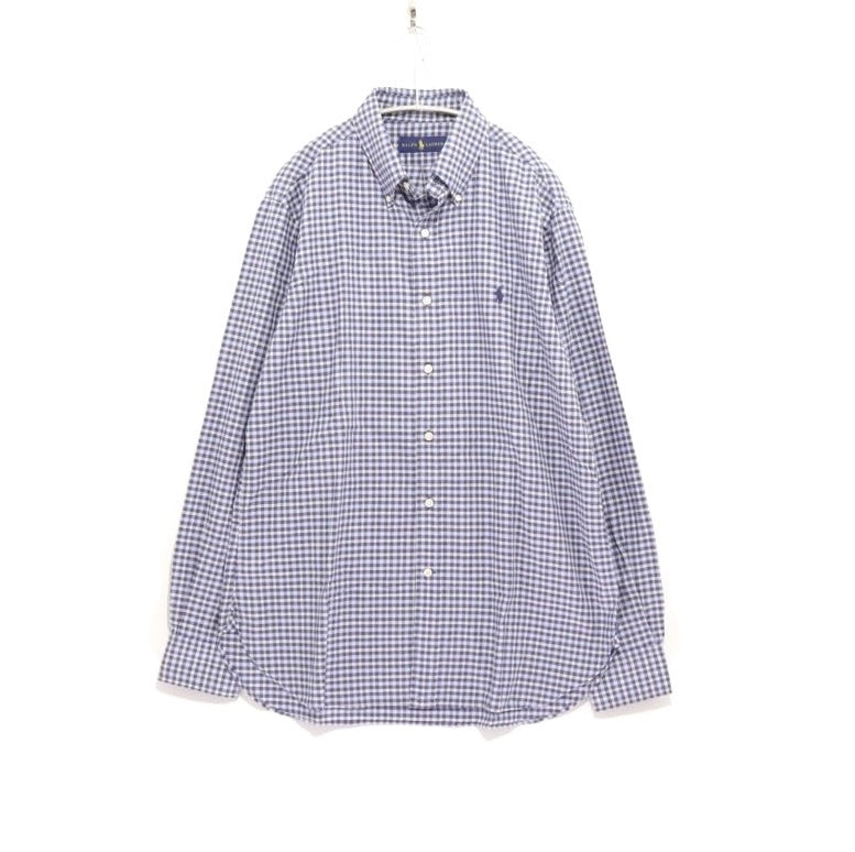 POLO RALPH LAUREN | Gingham Check Button-Down Shirt "Blue"