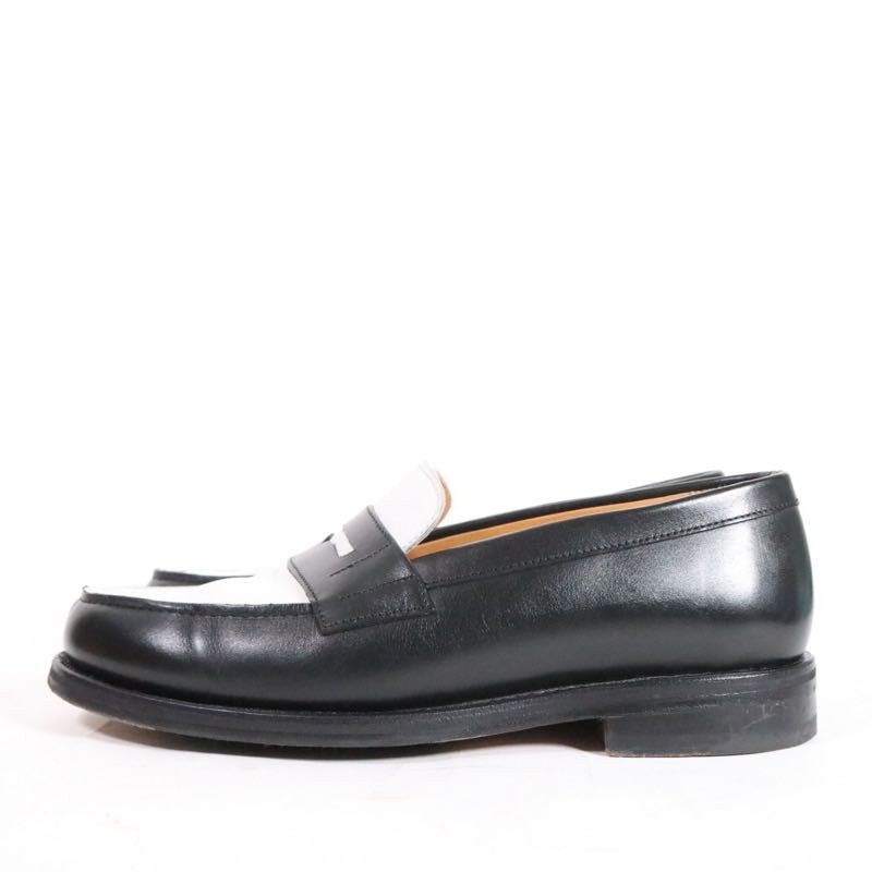 Berwick 1707 | Bicolor Coin Loafer "Black & White" (4456)