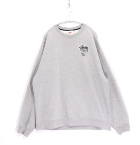 NIKE Stussy 20AW | Fleece Crew Sweatshirt "Grey" (DC4198-050)