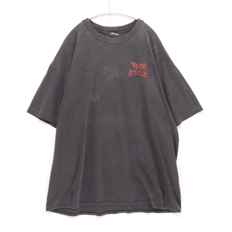 90s Vintage Rodeo Attitude | Graphic Tee "If It Bumps and Grinds" (Black Fade)