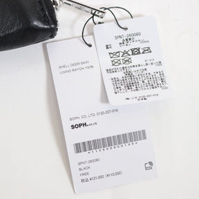 SOPHNET. 26SS | LEATHER HELMET BAG "DEERSKIN" (SPNT-260080)