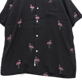 TOWN 25SS | FLAMINGO Open Collar Shirt "Flamingo Pattern" (25SS-SNTN-01)