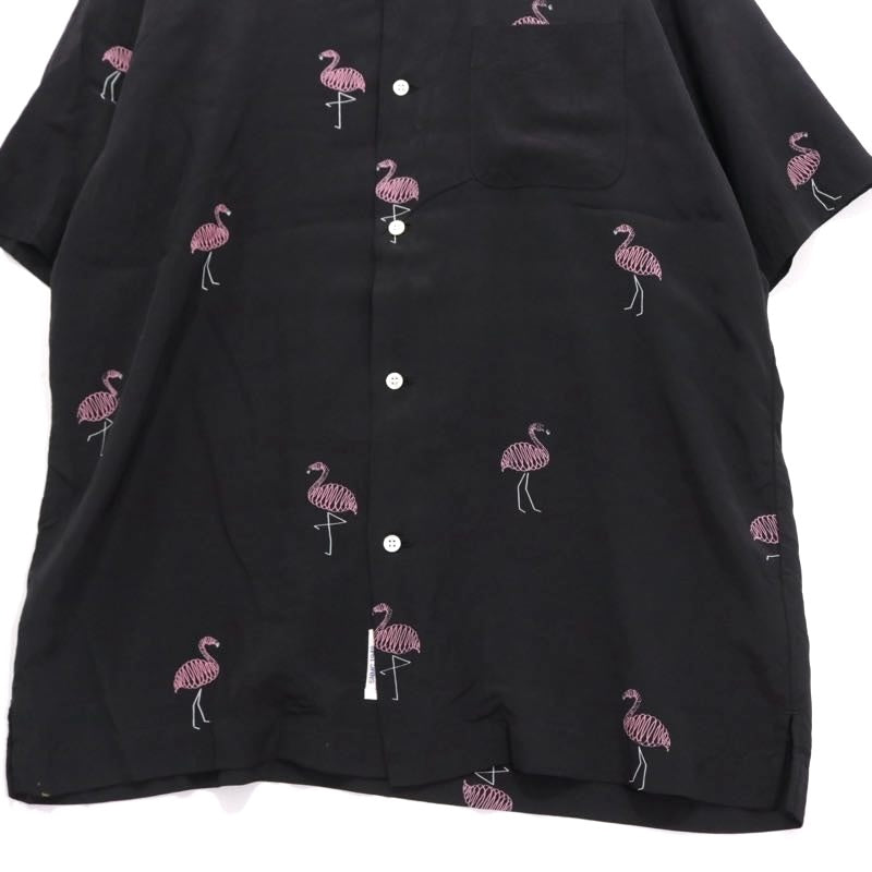 TOWN 25SS | FLAMINGO Open Collar Shirt "Flamingo Pattern" (25SS-SNTN-01)