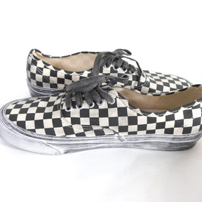 VANS VAULT | OG Authentic LX "Stressed Black / White Checkerboard" (VN0A5FBD95Y1)