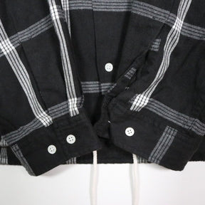 nanamica 25AW | Flannel PALAKA Check Shirt "Black/White" (S25FG016)