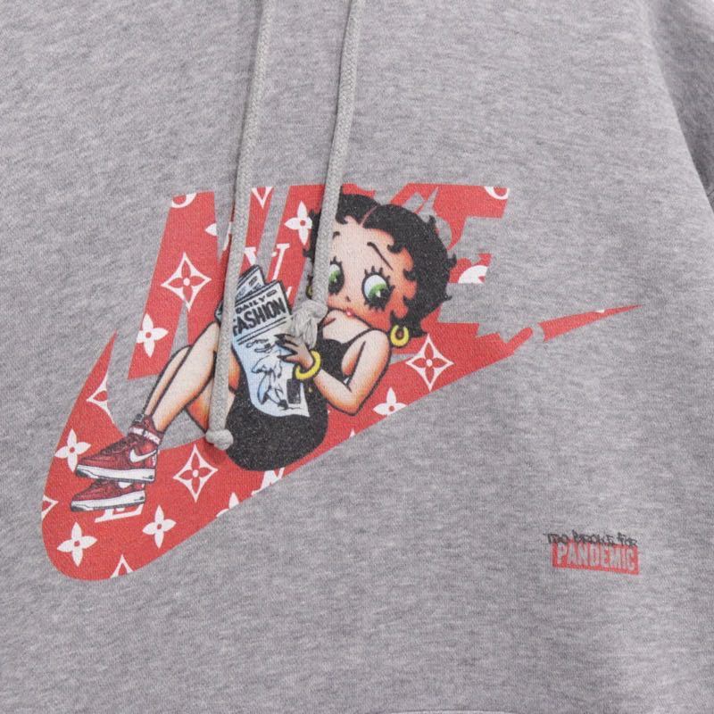 PANDEMIC 17AW | KICKS B Hoody MB × FORCE1 "Grey"