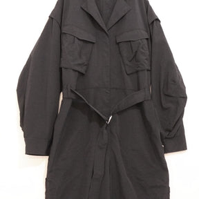 ETRE TOKYO 24SS | Belted Nylon Jumpsuit "Black" (1224530112-0)
