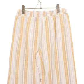 mlle GABRIELLE | Wide Easy Pants "Yellow Stripe" (Made in India)