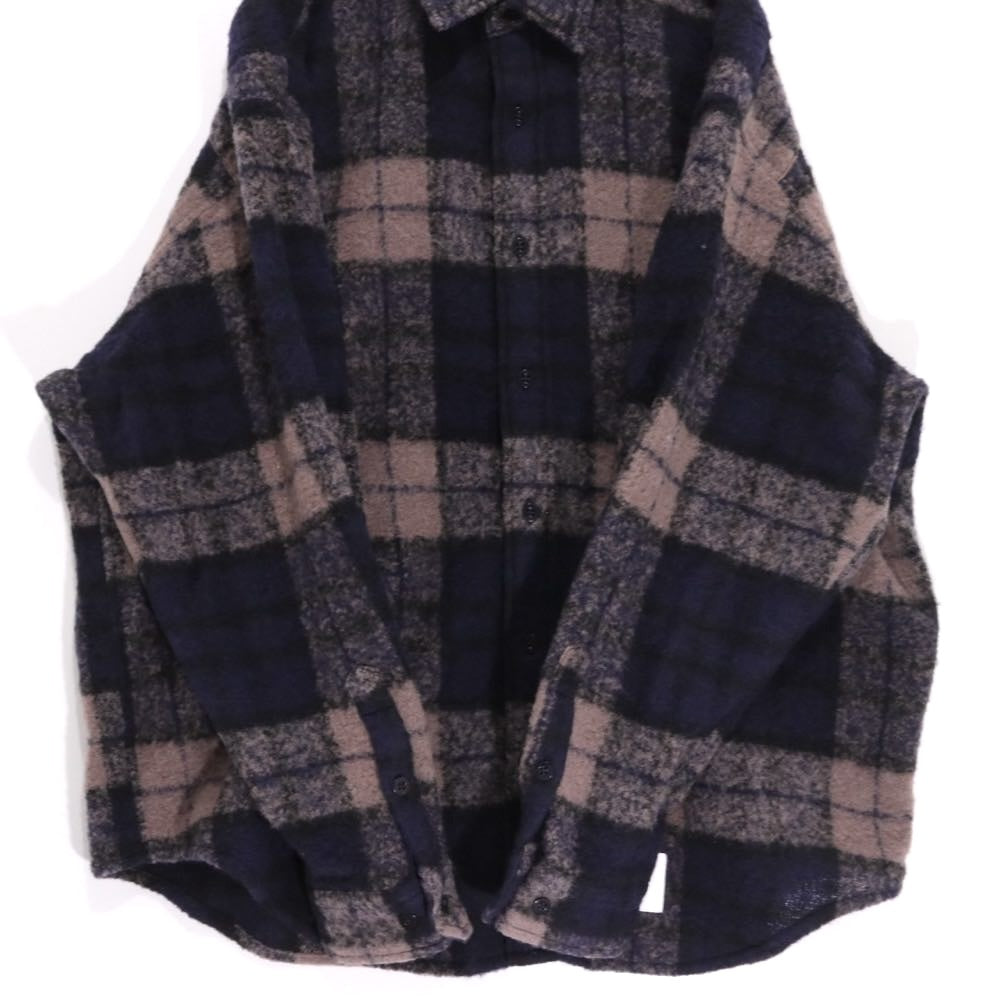 WTAPS 25AW | TXT 02 / LS / WONY. TWEED. TEXTILE "Gray / Navy" (252TQDT-SHM04)