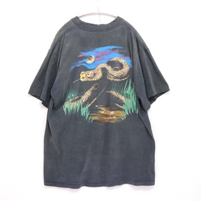 90s Vintage Hazelwood | America the Beautiful Graphic Tee "Mount Rushmore & Snake" (Made in USA)