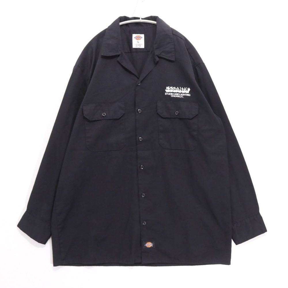 Dickies | Essanay Studio Embroidery L/S Open Collar Shirt "Black"