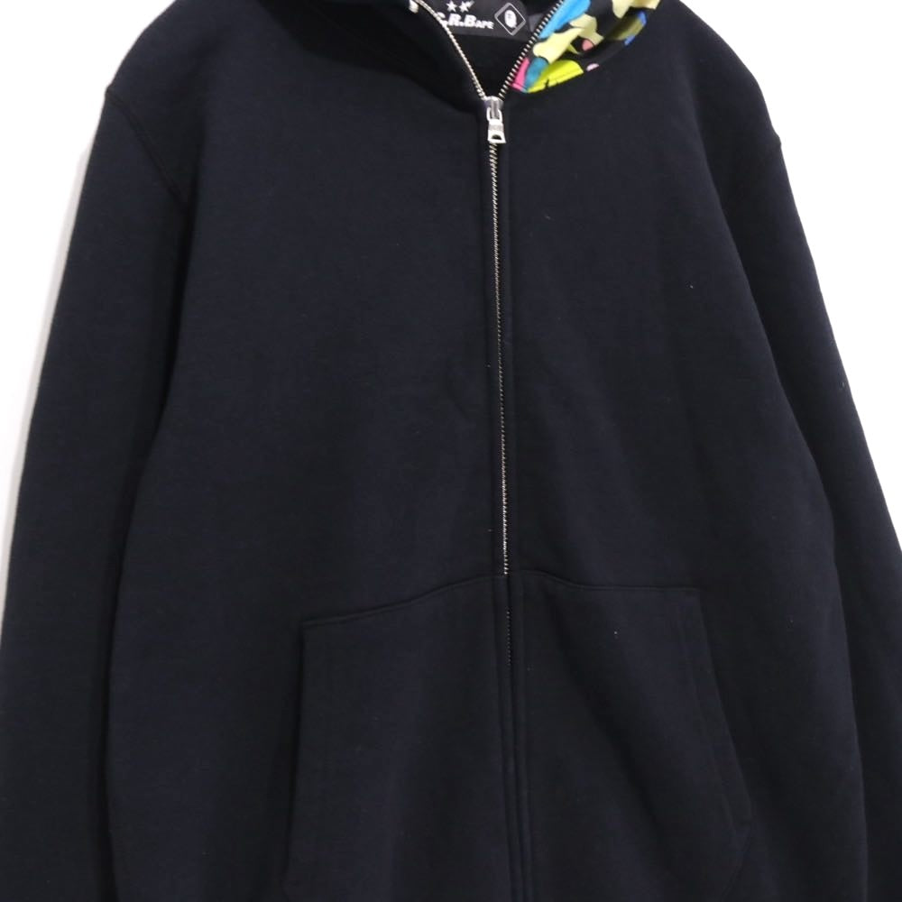 F.C.Real Bristol × A BATHING APE 19SS | SHARK FULL ZIP HOODIE "Black" (001ZPF231905X)