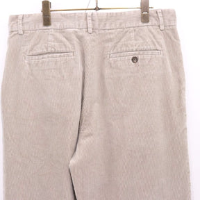 BANANA REPUBLIC 90s-00s | Wide-Rib 2-Tuck Corduroy Pants "Beige"