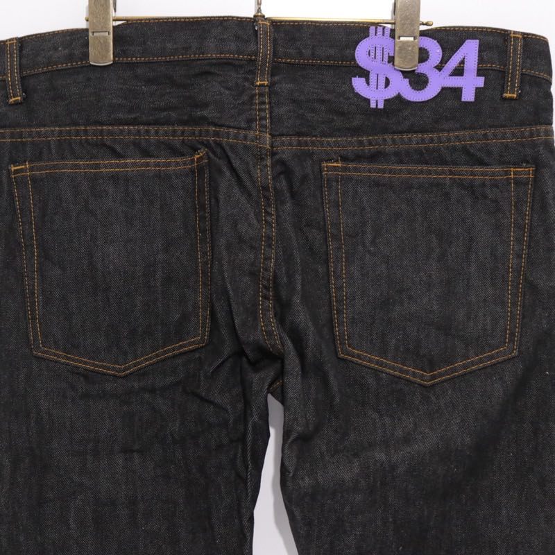 SWAGGER | Rigid Denim Pants "Dollar Patch" Slim Straight