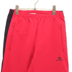BALENCIAGA 19AW | Bonding Jersey Track Pants "Red / Black Side Stripe" (595008 TTK21 6900)