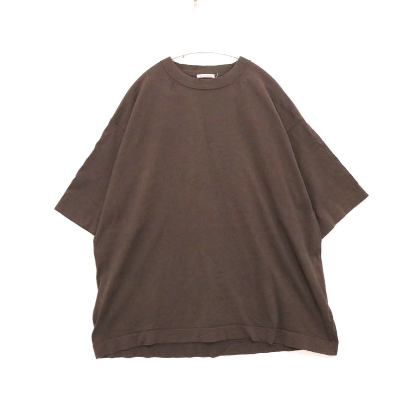 RYE TENDER | CENTRE TEE "Brown" (Knit T-shirt)