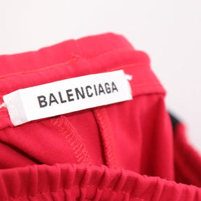 BALENCIAGA 19AW | Bonding Jersey Track Pants "Red / Black Side Stripe" (595008 TTK21 6900)