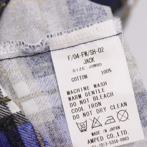 FAT 04FW | Flannel Check Shirt JACK "Blue" (F/04-FW/SH-02)