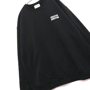 Anchor Inc. 25SS | Crewneck Sweatshirt "Black / Back Print"