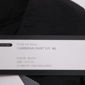 TEATORA | CAMBRIAN SHIRT S/S "Black" (TT-CB-SHT-SS-HL)