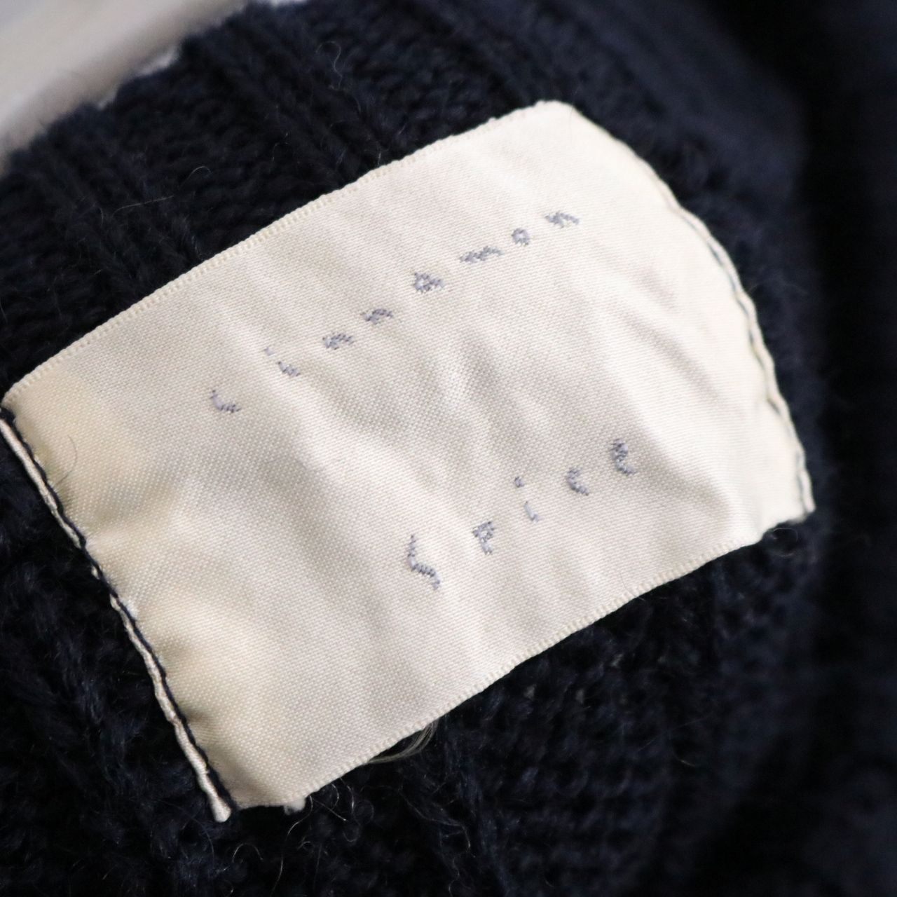 cinnamon spice(シナモン スパイス)Aran sweater