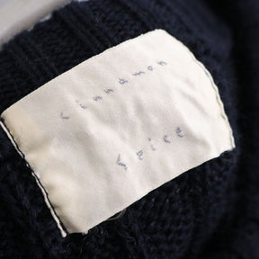 cinnamon spice(シナモン スパイス)Aran sweater