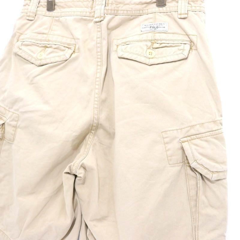 00s POLO RALPH LAUREN | Cargo Short Pants "Beige/Cotton Twill"