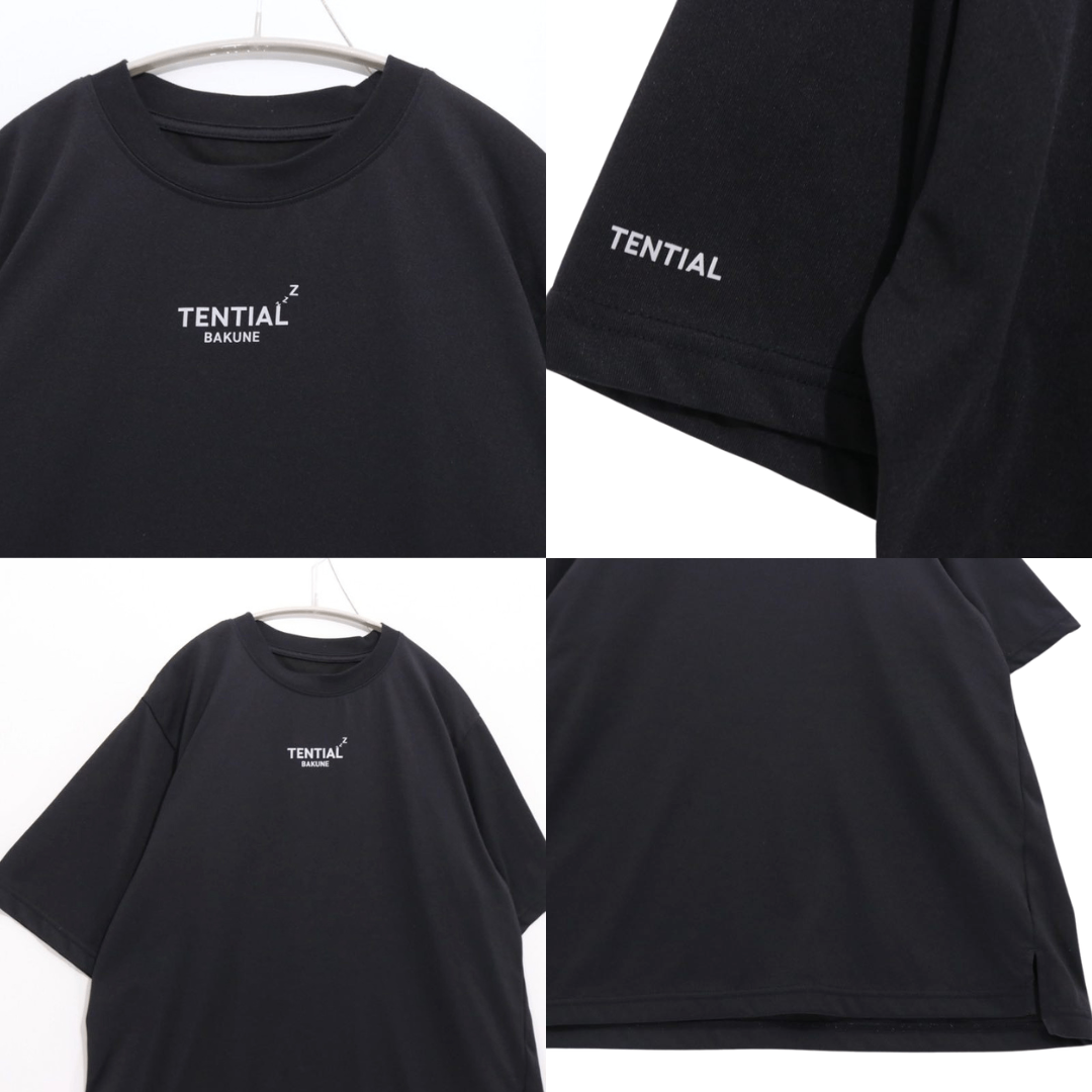 TENTIAL 25SS | BAKUNE Dry Short Sleeve T-Shirt & Shorts "Black" (25SSBA001M / 25SSBA002M)