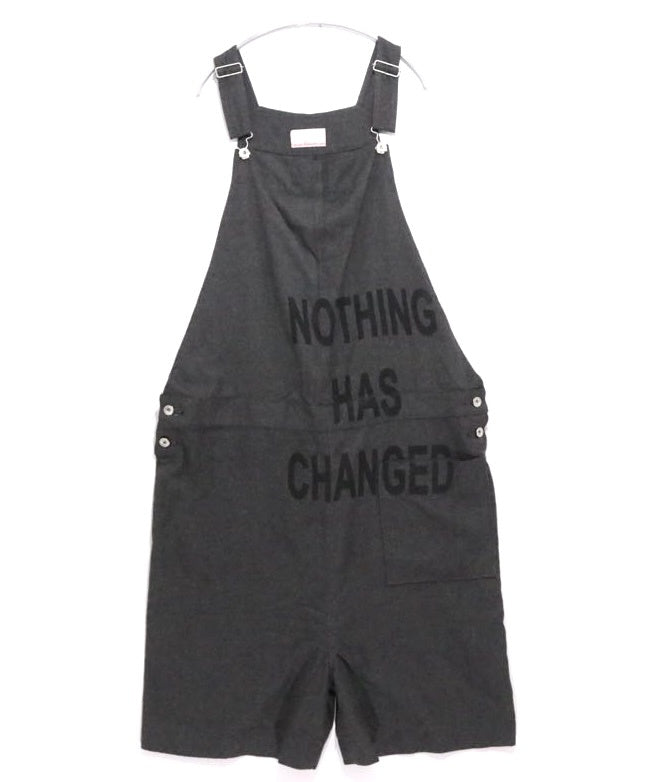 NOZOMI ISHIGURO | Overall Shorts "Black / Felt" (15tMA06009)