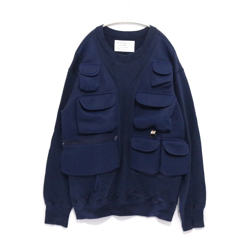 Mountain Research 20SS | Sweat w /Vest "Navy" (MTR-2922)