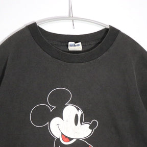 DISNEY 80s | Vintage Mickey Mouse Tee "Black / Blue Tag" (Made in USA)