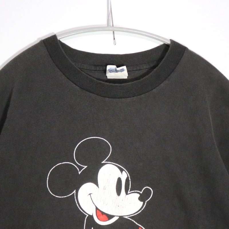 DISNEY 80s | Vintage Mickey Mouse Tee "Black / Blue Tag" (Made in USA)