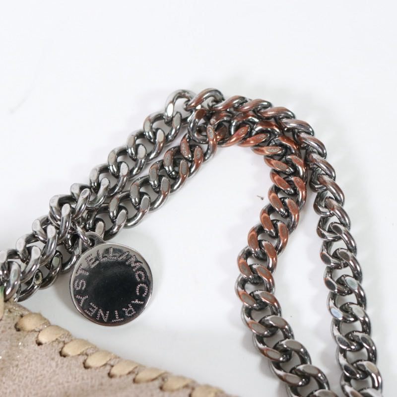 STELLA McCARTNEY 16AW | Falabella Tiny Tote "Metallic Crack Beige" (391698)