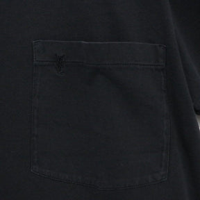 Saint Laurent Paris | Washed Pocket T-shirt "Black"(T80O 396675 Y2OP1)