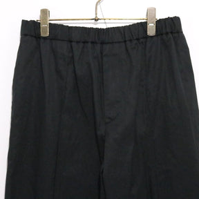JIL SANDER | High Density Cotton Wide Easy Pants "Black" (JSMT31113M)