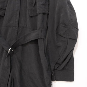 ETRE TOKYO 24SS | Belted Nylon Jumpsuit "Black" (1224530112-0)