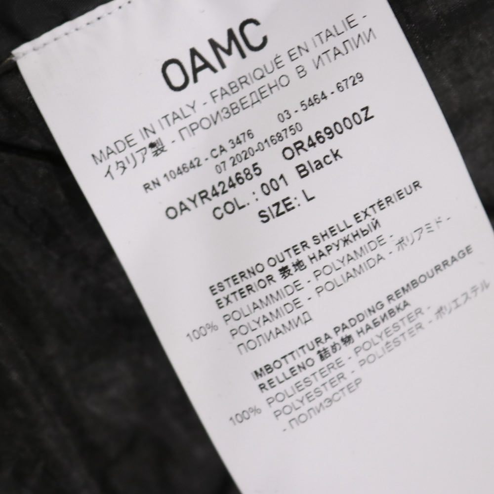 OAMC | PROVOKE PEACEMAKER Liner Jacket "Black / Green" (OAYR424685)